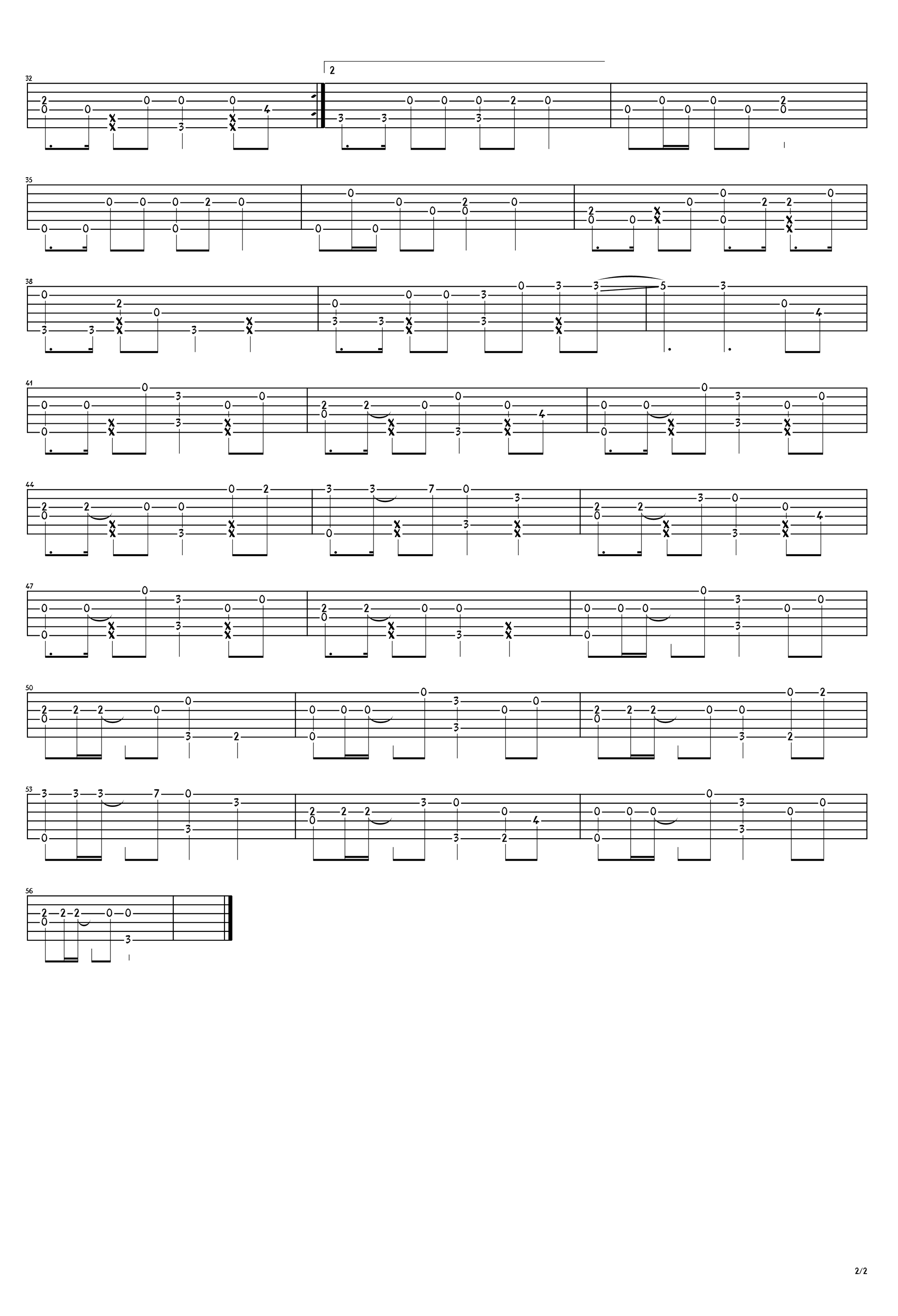 WayBackHome指弹吉他谱,原版SHAUN歌曲,简单吉他弹唱教学,吴先生版六线指弹简谱图