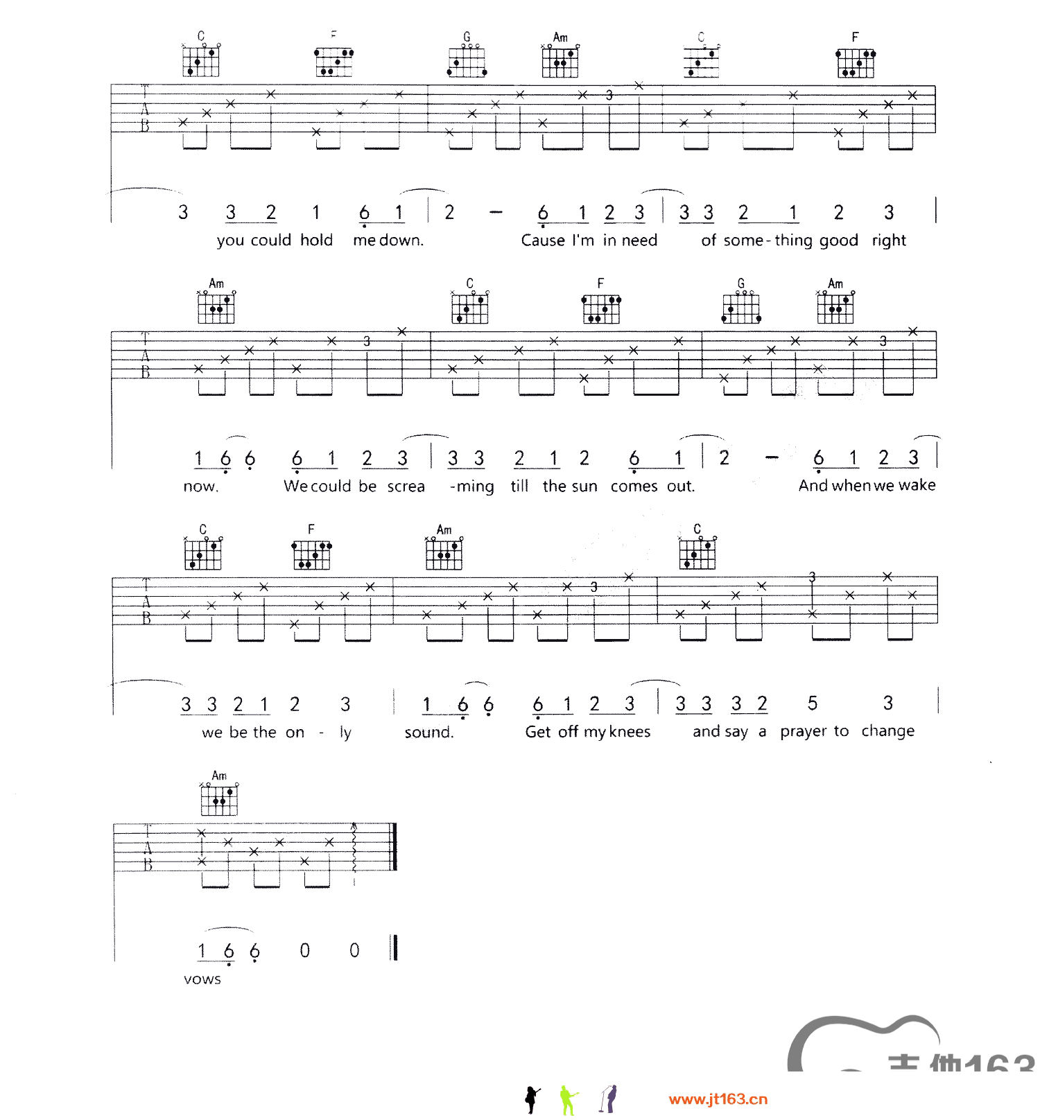 handclap吉他谱,原版VerticalVibe歌曲,简单E调弹唱教学,吉他163版六线指弹简谱图