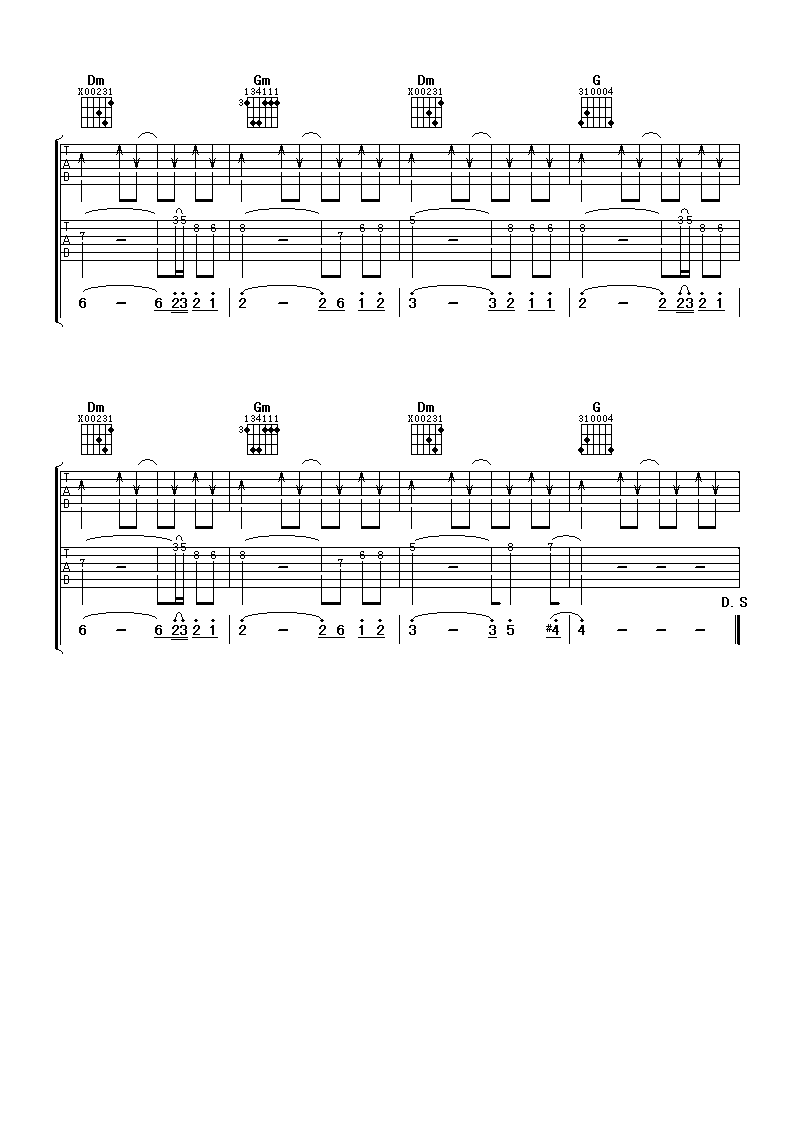 大世界小作为吉他谱,原版佟大为歌曲,简单F调弹唱教学,阿潘音乐工场版六线指弹简谱图