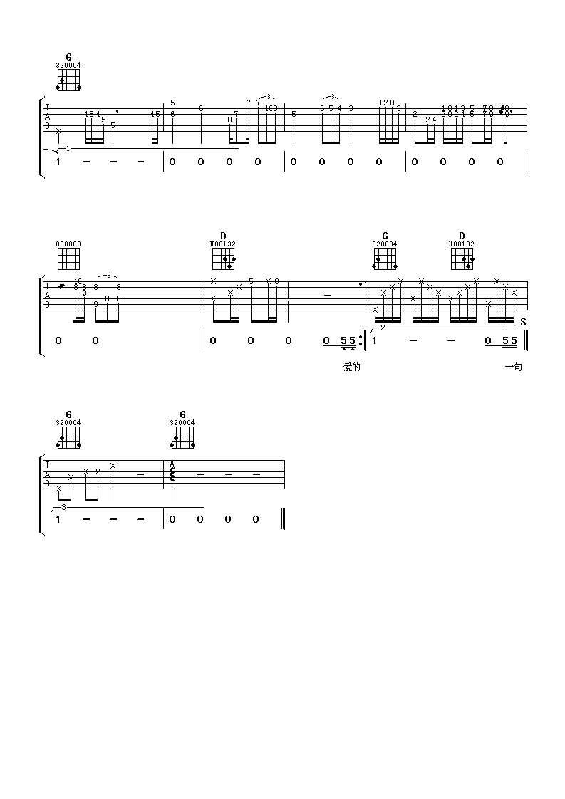 不懂我的心吉他谱,原版罗志祥歌曲,简单G调弹唱教学,阿潘音乐工场版六线指弹简谱图