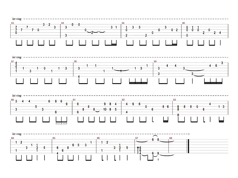 KissTheR,李闰珉歌曲,简单指弹教学简谱,网络六线谱图片