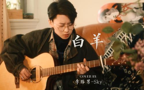 白羊吉他谱,原版徐秉龙歌曲,简单D调弹唱教学,大伟吉他教室版六线指弹简谱图