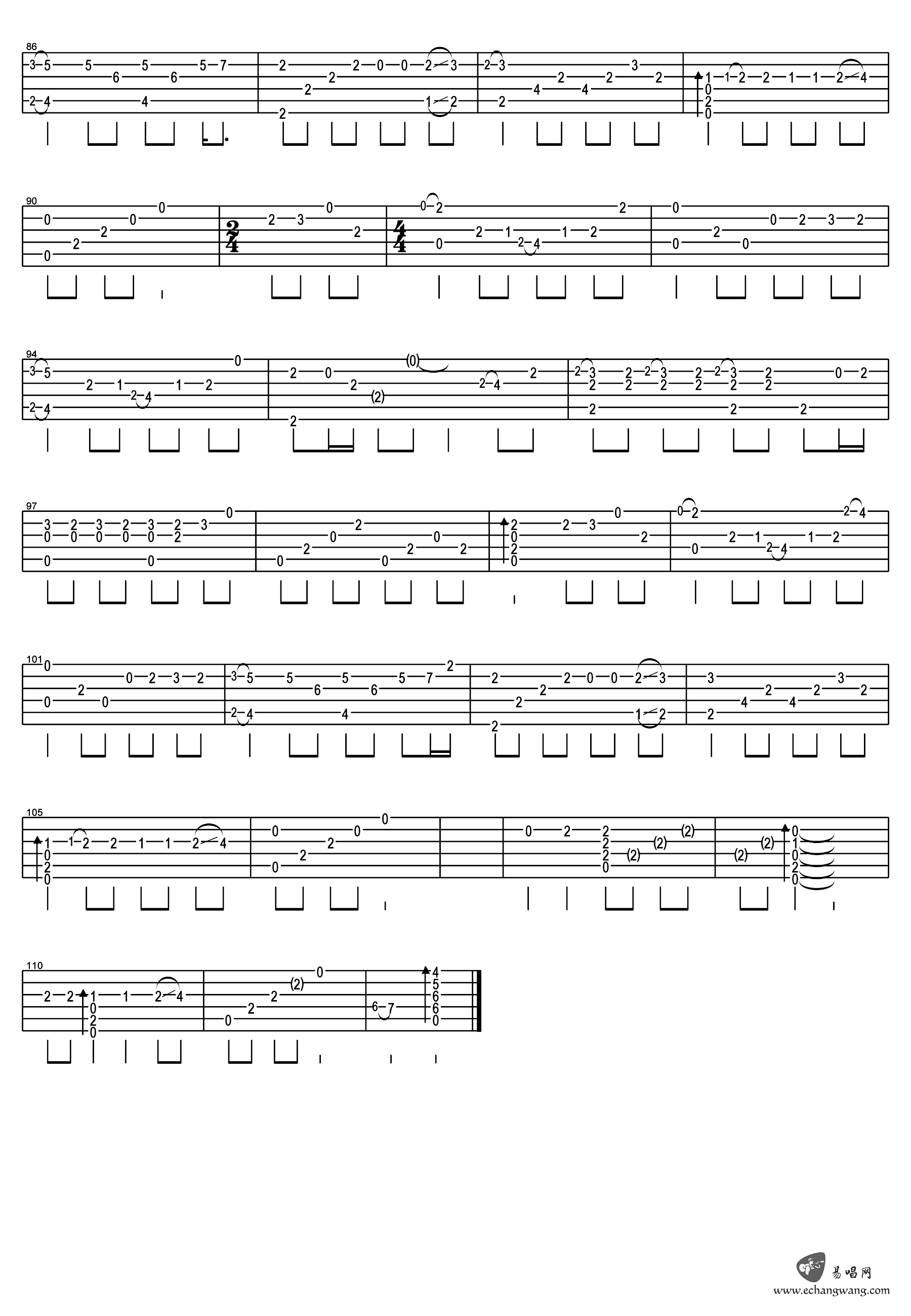 她说指弹谱郑成河《,孙燕姿林俊歌曲,简单指弹教学简谱,网络六线谱图片