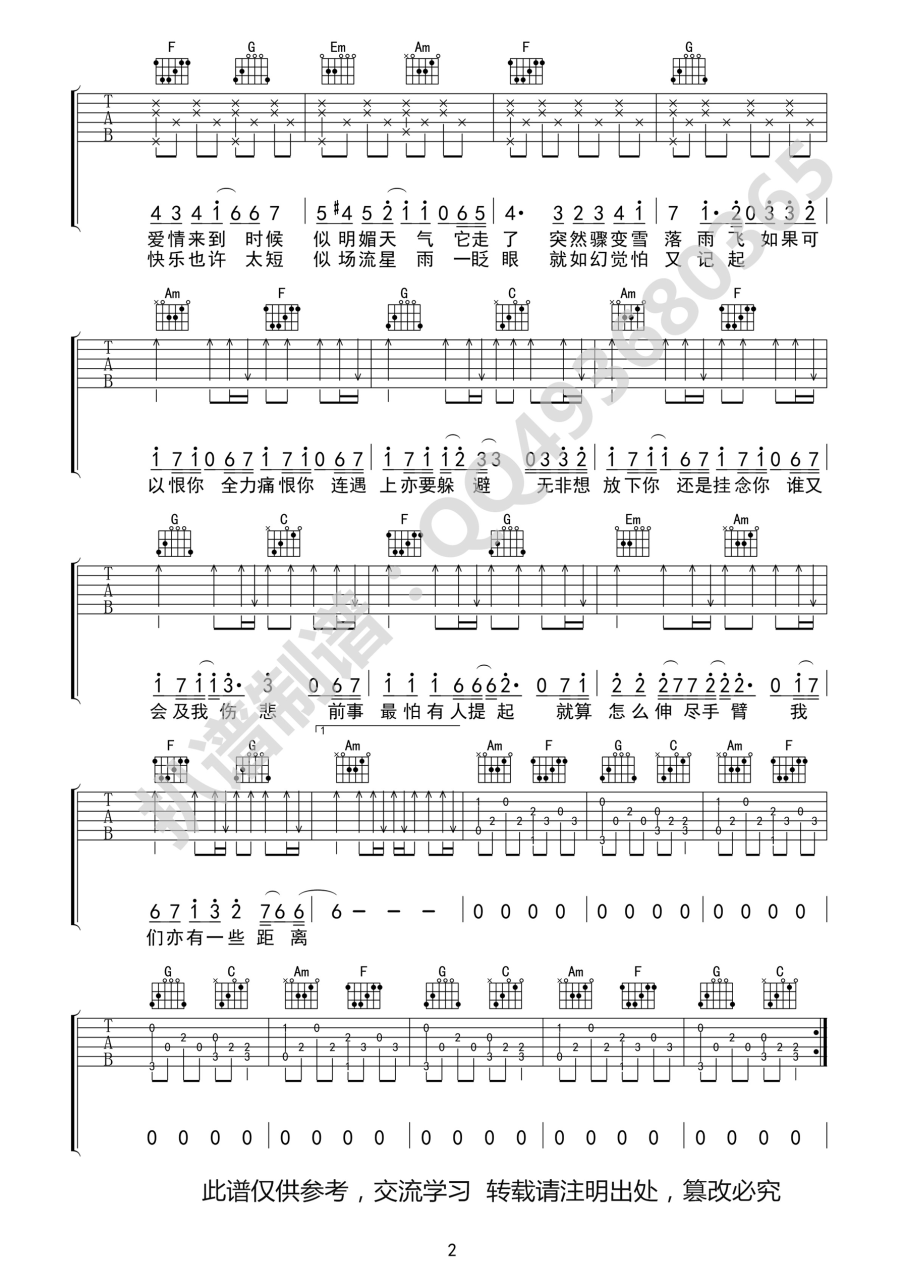 爱在记忆中找你吉他谱,林峰歌曲,D调指弹简谱,新手弹唱精选版