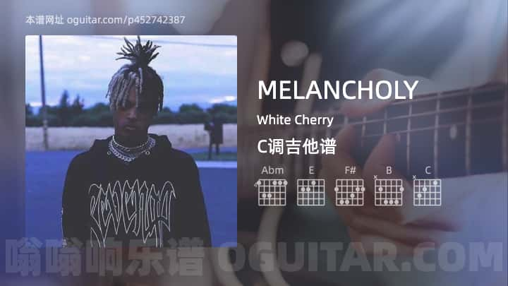 MELANCHOLY吉他谱,White Cherry歌曲,C调指弹简谱,2张教学六线谱