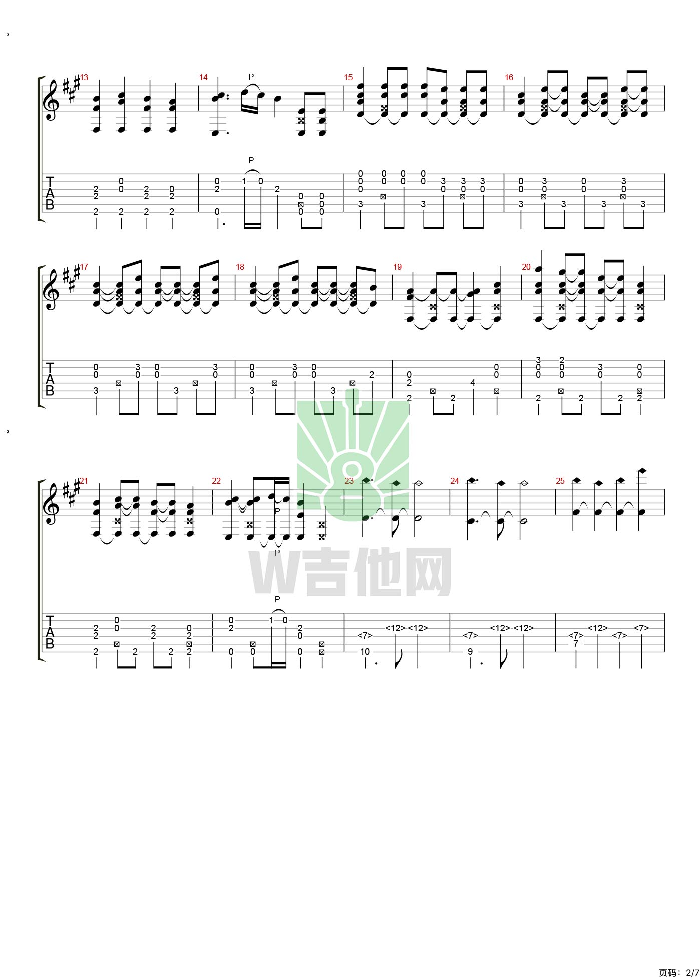 ギターと孤独と蒼い惑星吉他谱,简单A调原版弹唱曲谱,結束バンド高清六线谱教程