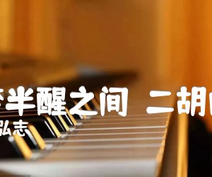 半梦半醒之间二胡曲谱吉他谱,原版歌曲,简单F调弹唱教学,六线谱指弹简谱1张图