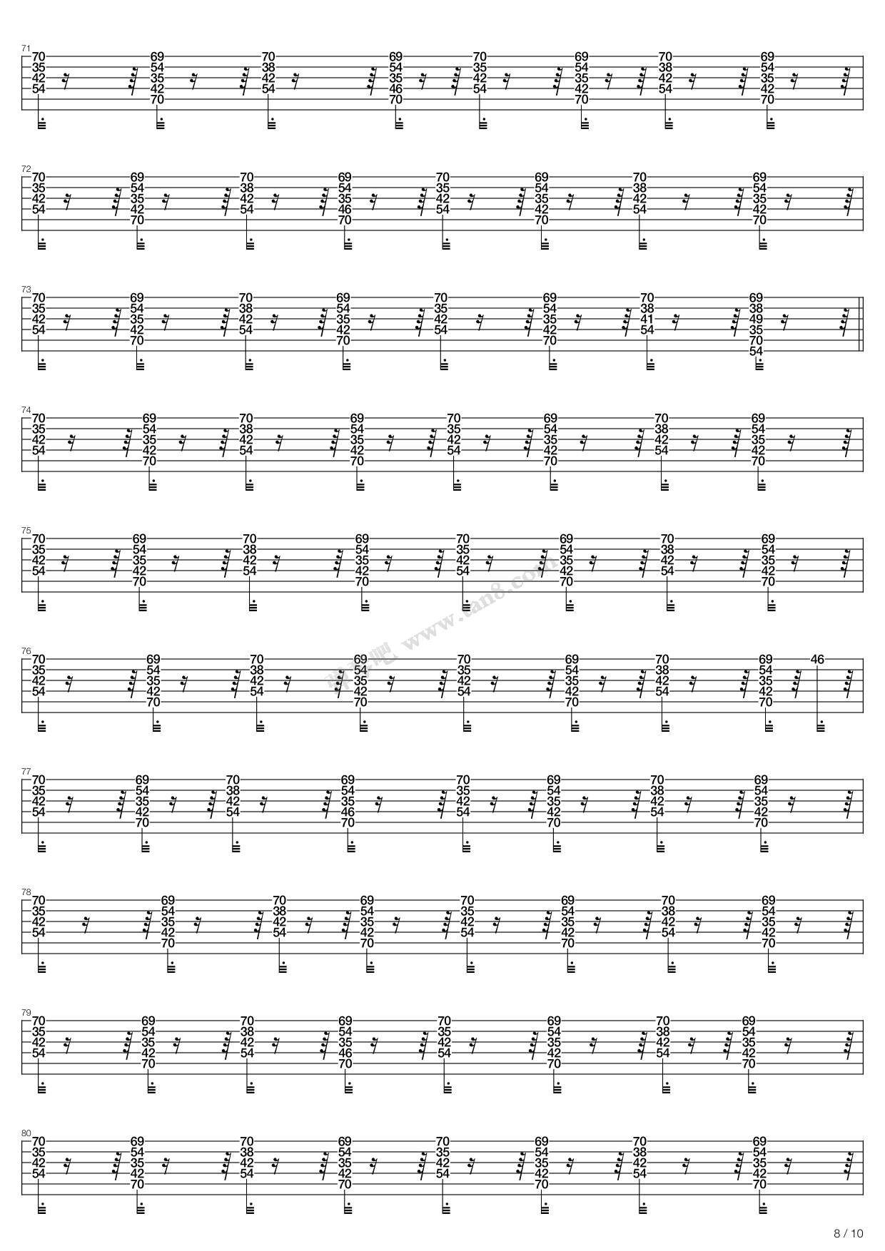 TheCrushOfLove吉他谱,原版歌曲,简单C调弹唱教学,六线谱指弹简谱19张图