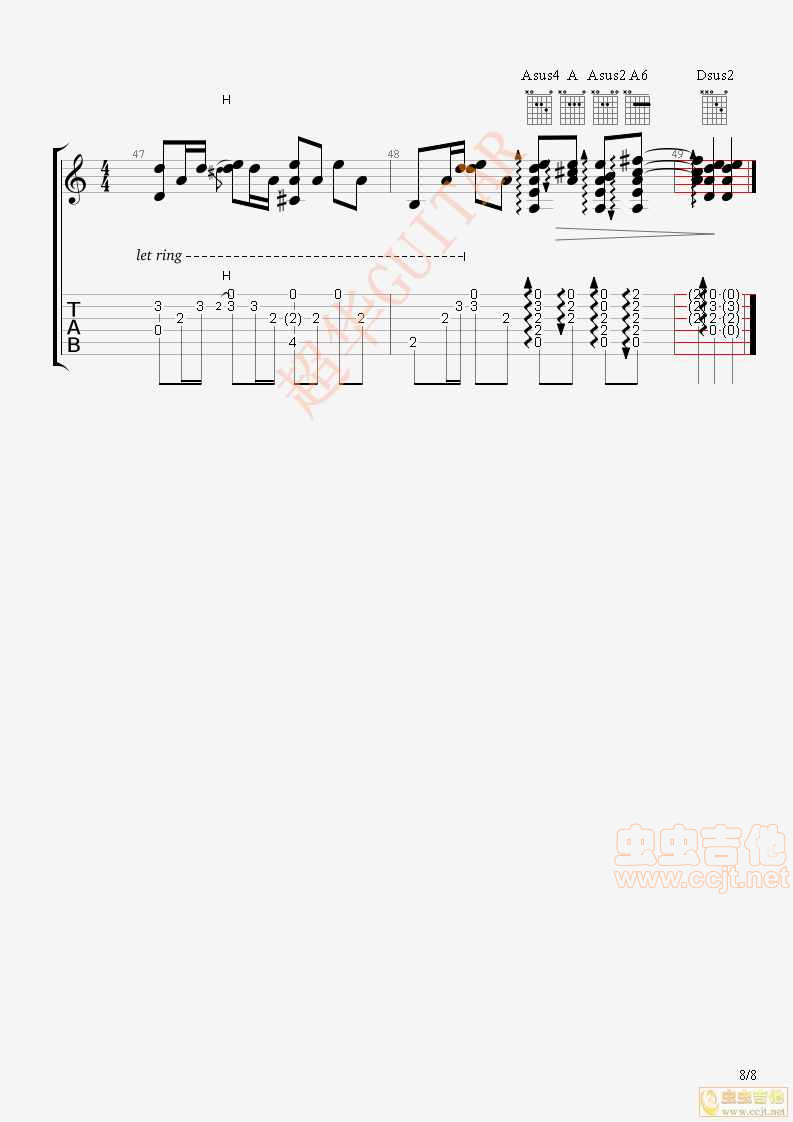 以后要做的事吉他谱,简单C调原版指弹曲谱,林俊杰高清流行弹唱超华GUITAR编配六线乐谱