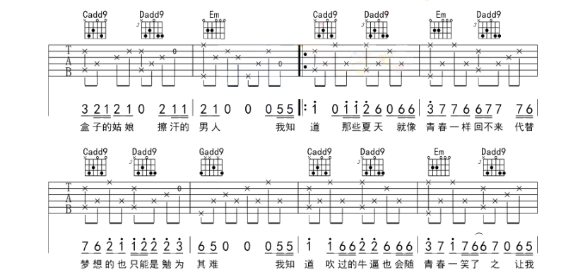 安和桥吉他谱,原版歌曲,简单G调弹唱教学,六线谱指弹简谱5张图