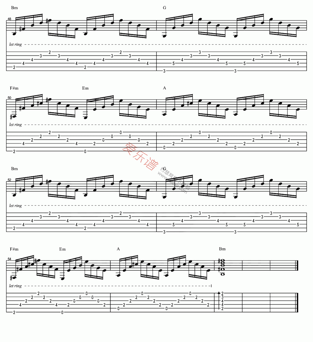 《Amani》吉他谱-Beyond-C调简单版六线谱-吉他弹唱教学-歌谱网