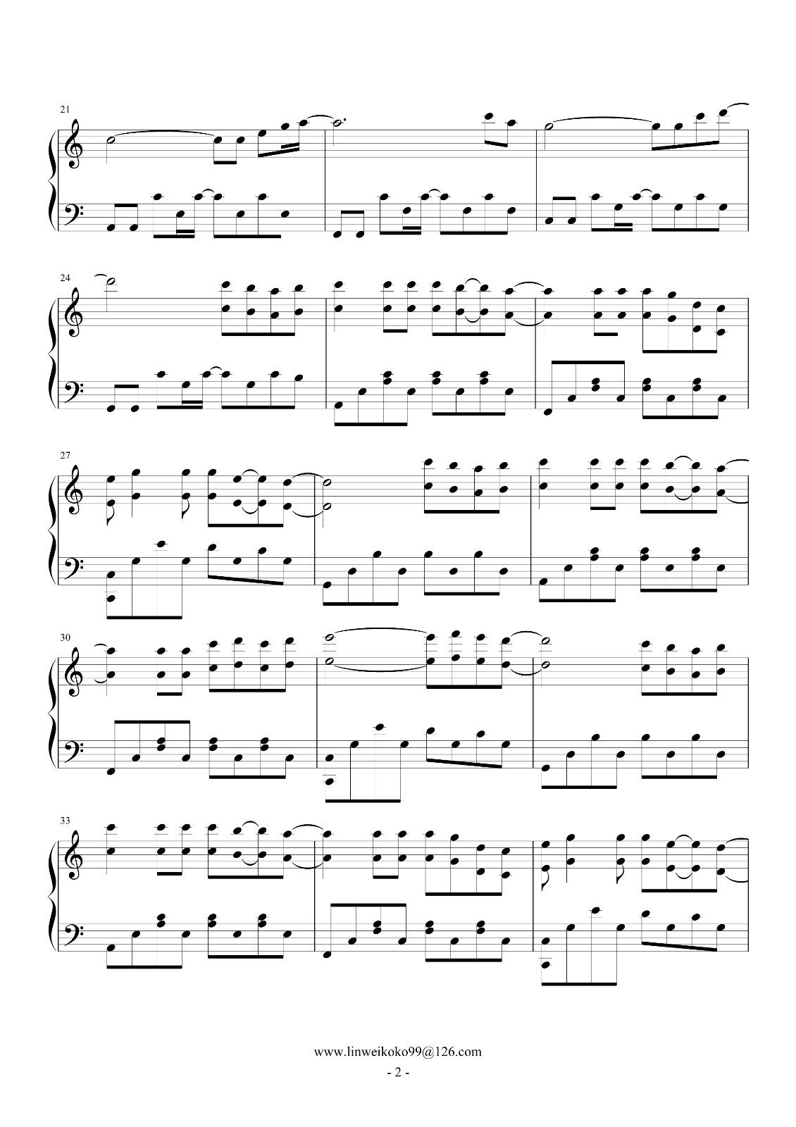 你的答案吉他谱,原版歌曲,简单C调弹唱教学,六线谱指弹简谱2张图