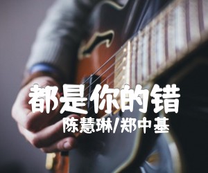 都是你的错吉他谱,原版歌曲,简单C调弹唱教学,六线谱指弹简谱2张图