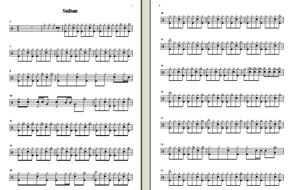 Sultansofswing吉他谱,原版歌曲,简单未知调弹唱教学,六线谱指弹简谱2张图