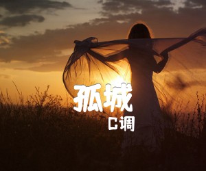 孤城吉他谱,原版歌曲,简单C调弹唱教学,六线谱指弹简谱3张图