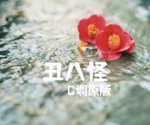 丑八怪吉他谱,原版歌曲,简单C调弹唱教学,六线谱指弹简谱3张图